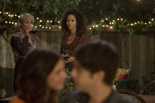 Stef and Lena watch Brandon and Cortney in The Fosters 3x20